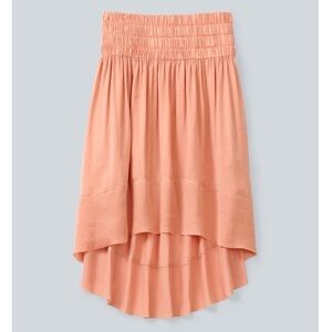 Aritzia Wilfred La Tour Skirt Draped High Lo High rise Waisted Birch Size XS